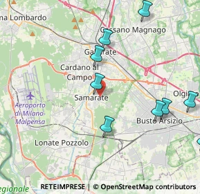 Mappa Via Ricci, 21017 Samarate VA, Italia (5.33727)