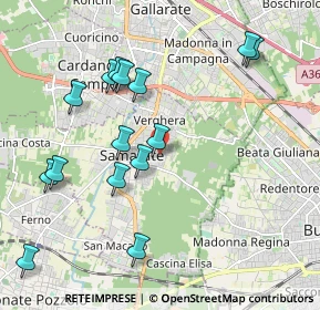 Mappa Via Ricci, 21017 Samarate VA, Italia (2.126)