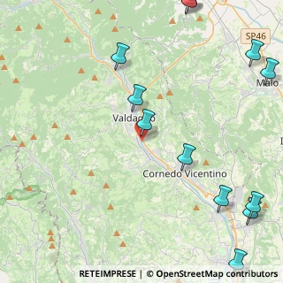 Mappa Via Monte Ortigara, 36070 Cornedo Vicentino VI, Italia (6.64357)
