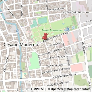 Mappa Via Giuseppe Garibaldi, 24, 20031 Cesano Maderno, Monza e Brianza (Lombardia)