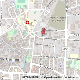 Mappa Via Bergamo, 14, 21047 Saronno, Varese (Lombardia)