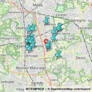 Mappa Via M. Resegone, 20811 Cesano Maderno MB, Italia (1.4845)