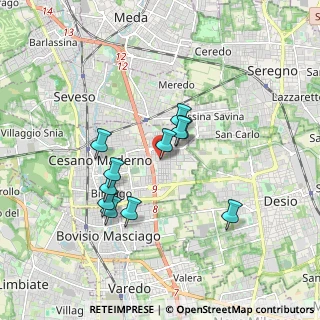 Mappa Via M. Resegone, 20811 Cesano Maderno MB, Italia (1.47273)