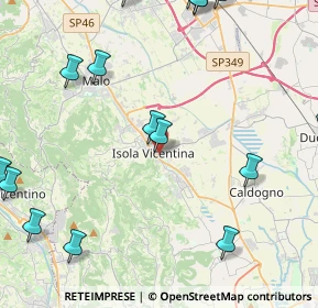 Mappa Via Canova, 36033 Isola Vicentina VI, Italia (6.4345)