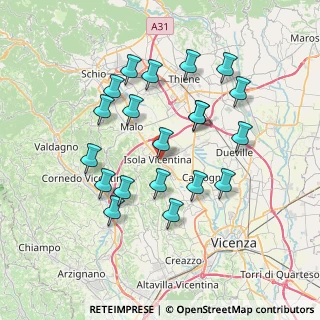 Mappa Via Canova, 36033 Isola Vicentina VI, Italia (7.0095)