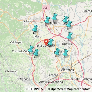 Mappa Via Canova, 36033 Isola Vicentina VI, Italia (7.25909)