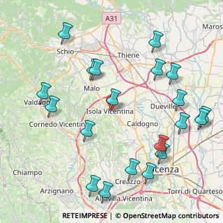 Mappa Via Canova, 36033 Isola Vicentina VI, Italia (10.019)