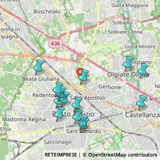 Mappa Via Gozzano, 21052 Busto Arsizio VA, Italia (2.22714)