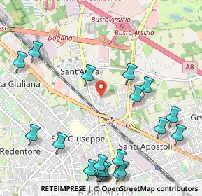 Mappa Via Antonio de Curtis, 21052 Busto Arsizio VA, Italia (1.3735)