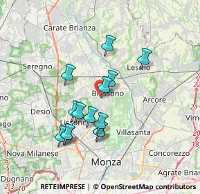 Mappa Via Antonio Gramsci, 20853 Biassono MB, Italia (3.09429)