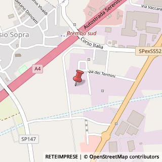 Mappa Via di Termini, 20B, 24040 Osio Sopra, Bergamo (Lombardia)