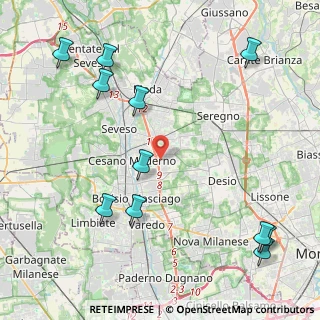 Mappa Via Valtellina, 20811 Cesano Maderno MB, Italia (5.39818)