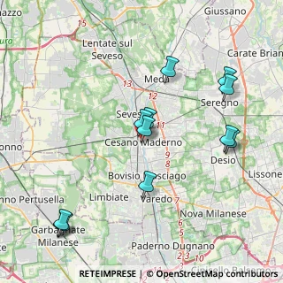 Mappa Piazza Arrigoni Monsignor, 20811 Cesano Maderno MB, Italia (4.36)