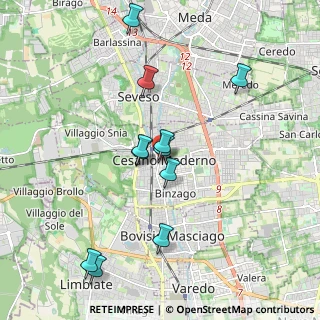 Mappa Piazza Arrigoni Monsignor, 20811 Cesano Maderno MB, Italia (1.84364)