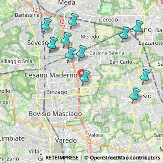 Mappa Via M. Resegone, 20031 Cesano Maderno MB, Italia (2.29583)