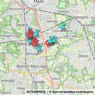 Mappa Via M. Resegone, 20031 Cesano Maderno MB, Italia (1.345)