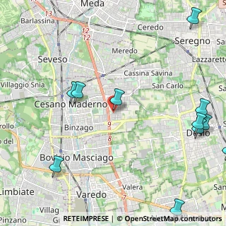 Mappa Via M. Resegone, 20031 Cesano Maderno MB, Italia (3.23923)