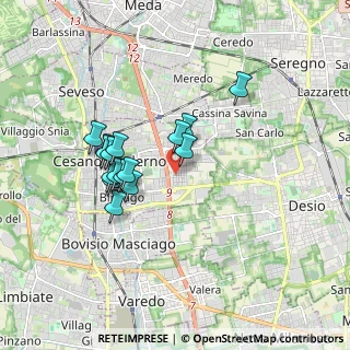 Mappa Via M. Resegone, 20031 Cesano Maderno MB, Italia (1.49125)