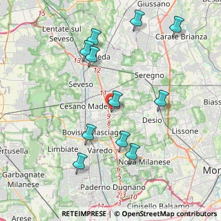 Mappa Via M. Resegone, 20031 Cesano Maderno MB, Italia (4.29909)