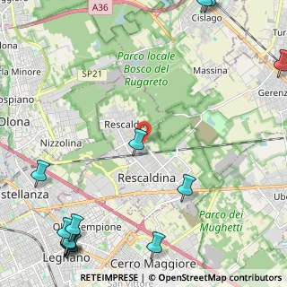 Mappa Via Pietro Nenni, 20027 Rescaldina MI, Italia (3.58462)