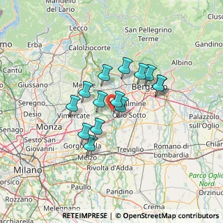 Mappa Via A. Canova, 24042 Capriate San Gervasio BG, Italia (10.11857)