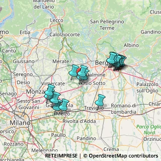 Mappa Via A. Canova, 24042 Capriate San Gervasio BG, Italia (12.8865)