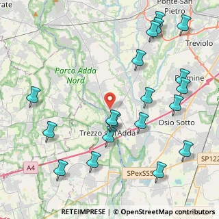 Mappa Via A. Canova, 24042 Capriate San Gervasio BG, Italia (5.11947)