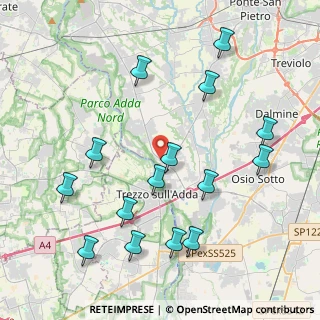 Mappa Via A. Canova, 24042 Capriate San Gervasio BG, Italia (4.54)