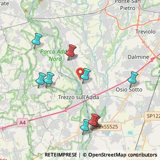 Mappa Via A. Canova, 24042 Capriate San Gervasio BG, Italia (4.31545)