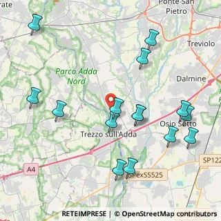Mappa Via A. Canova, 24042 Capriate San Gervasio BG, Italia (4.628)