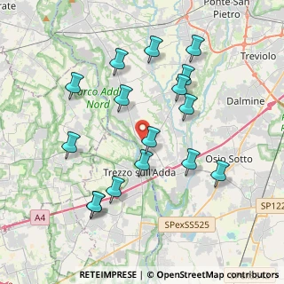 Mappa Via A. Canova, 24042 Capriate San Gervasio BG, Italia (3.95)