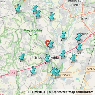 Mappa Via A. Canova, 24042 Capriate San Gervasio BG, Italia (4.862)