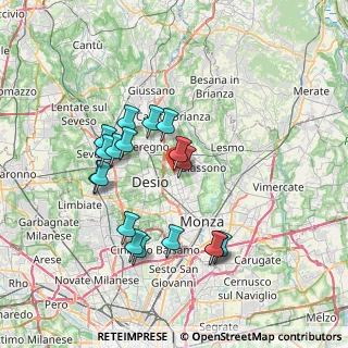 Mappa Via S. Margherita, 20851 Lissone MB, Italia (6.84556)
