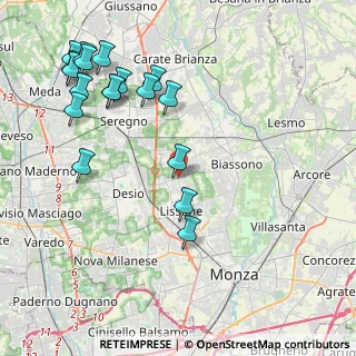 Mappa Via S. Margherita, 20851 Lissone MB, Italia (4.89222)