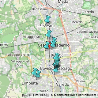 Mappa Via Comasinella, 20811 Cesano Maderno MB, Italia (1.56786)