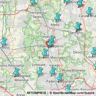 Mappa Via Comasinella, 20811 Cesano Maderno MB, Italia (6.5025)