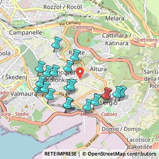 Mappa Via Costalunga, 34149 Trieste TS, Italia (0.9155)