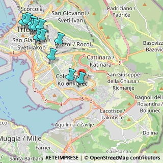 Mappa Via Costalunga, 34149 Trieste TS, Italia (2.80833)