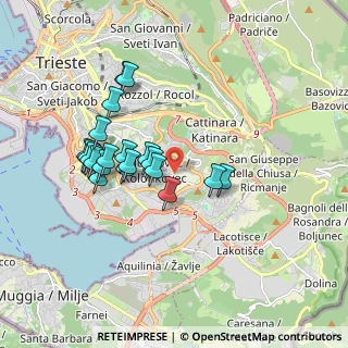 Mappa Via Costalunga, 34149 Trieste TS, Italia (1.627)