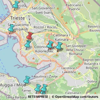 Mappa Via Costalunga, 34149 Trieste TS, Italia (2.67455)