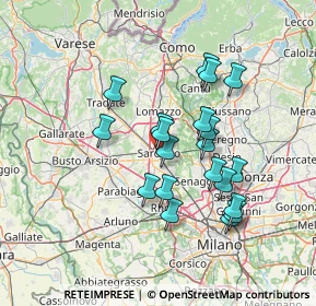 Mappa Via Giuseppe Garibaldi, 21047 Saronno VA, Italia (12.266)