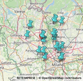 Mappa Via Garibaldi Giuseppe, 21047 Saronno VA, Italia (11.84474)