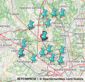 Mappa Via Giuseppe Garibaldi, 21047 Saronno VA, Italia (6.79778)