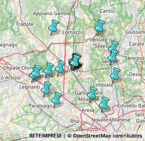 Mappa Via Giuseppe Garibaldi, 21047 Saronno VA, Italia (5.68)