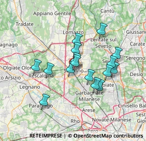 Mappa Via Giuseppe Garibaldi, 21047 Saronno VA, Italia (5.81813)