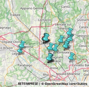 Mappa Via Giuseppe Garibaldi, 21047 Saronno VA, Italia (5.543)