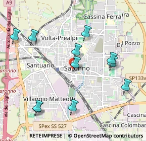 Mappa Via Giuseppe Garibaldi, 21047 Saronno VA, Italia (1.08455)