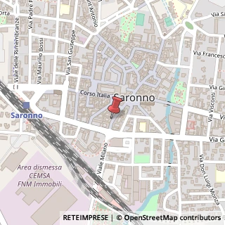 Mappa Via Giuseppe Garibaldi, 33, 21047 Saronno, Varese (Lombardia)