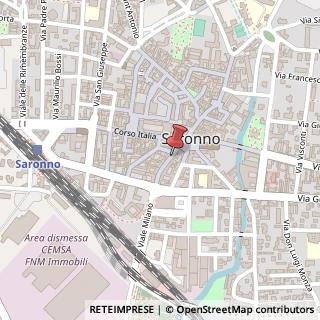 Mappa Via Giuseppe Garibaldi, 12, 21047 Saronno, Varese (Lombardia)
