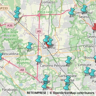 Mappa Via Garibaldi Giuseppe, 21047 Saronno VA, Italia (6.807)